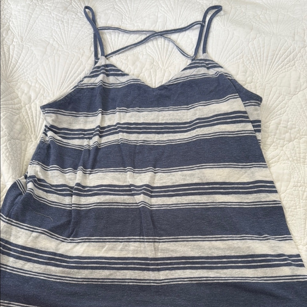 Universal Thread Blue and White Striped Camisole